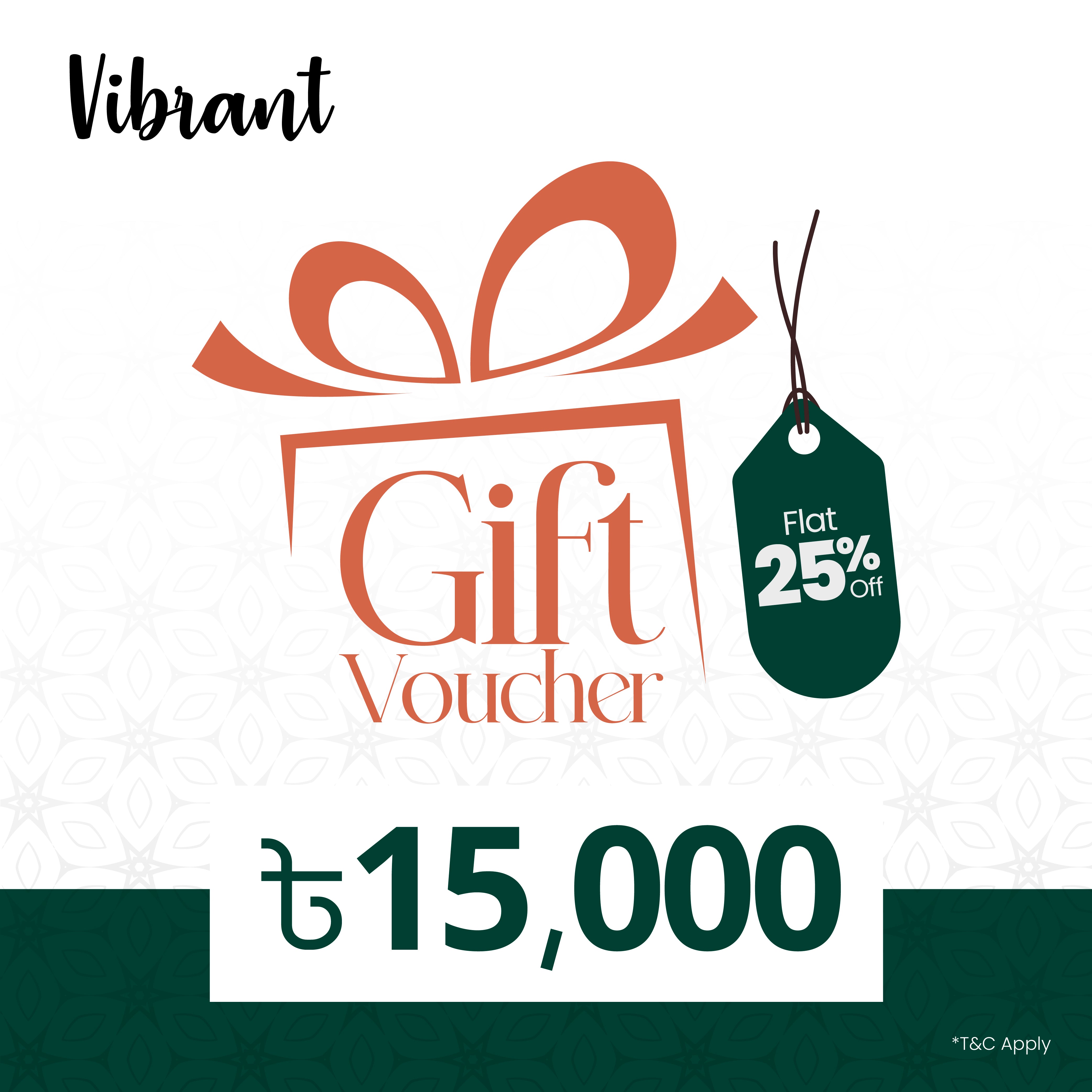 VIBRANT GIFT VOUCHER 15000 - Vibrantbd.com