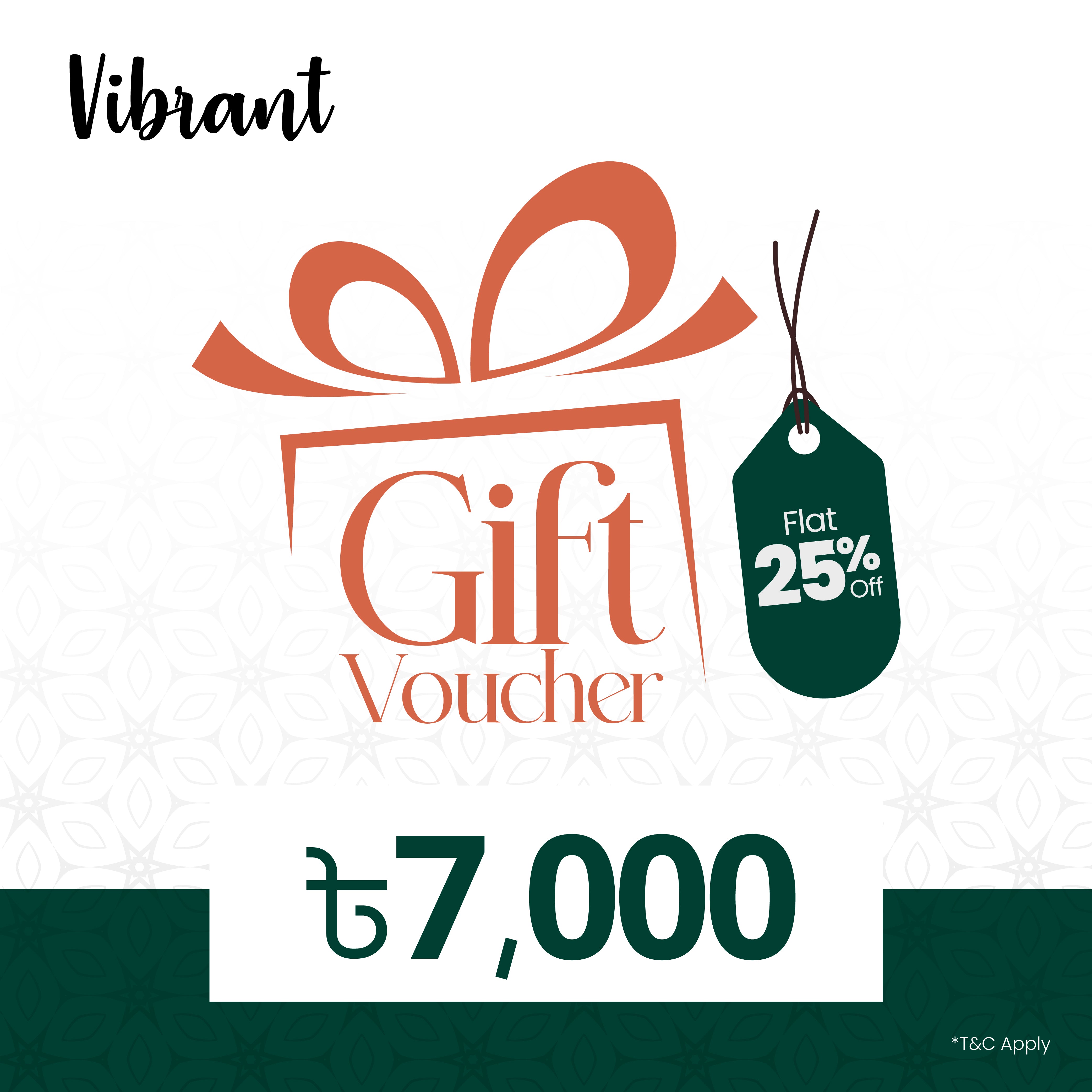 VIBRANT GIFT VOUCHER 7000 - Vibrantbd.com