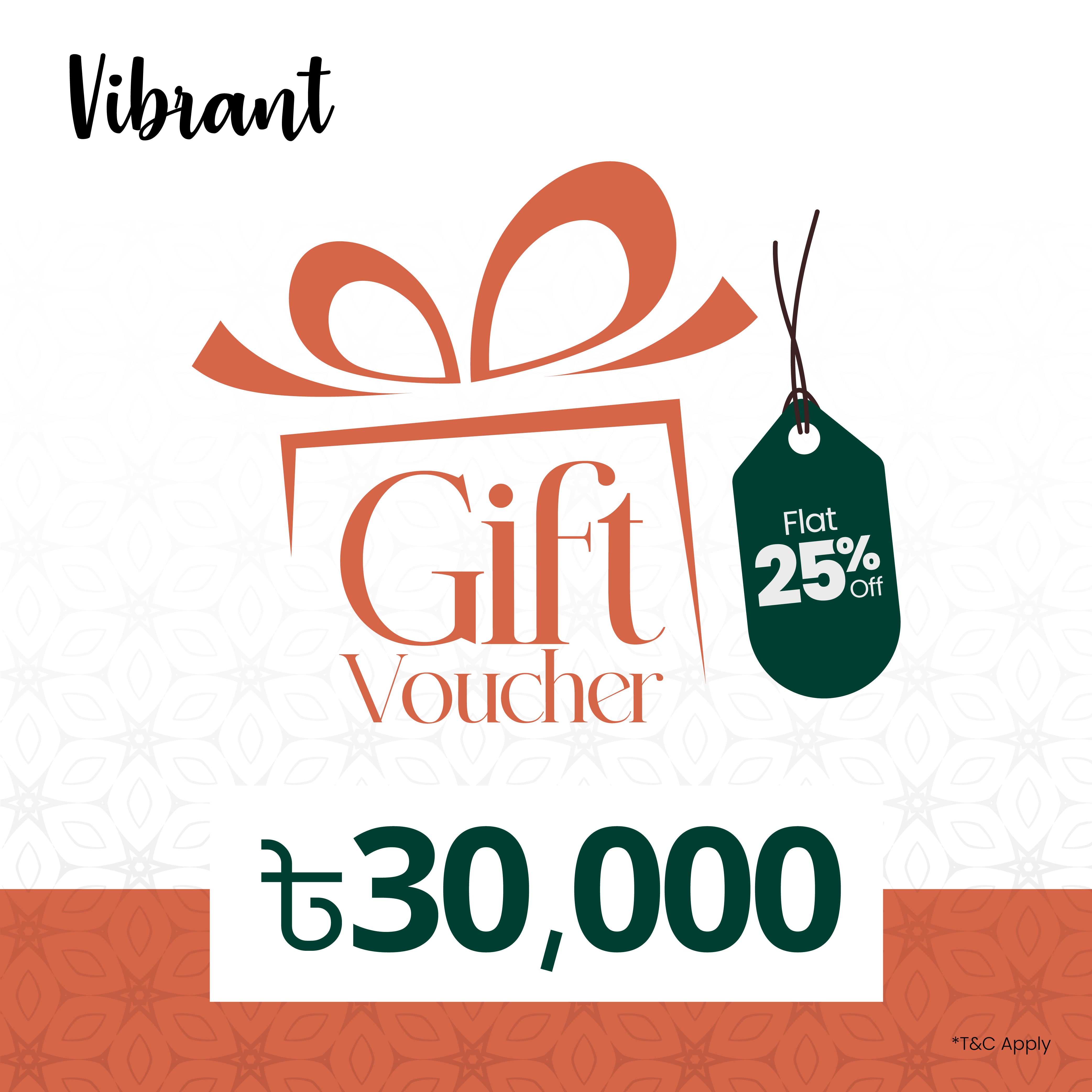 VIBRANT GIFT VOUCHER 30000 - Vibrantbd.com