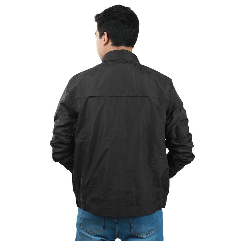 MEN JACKET WITH ADJUSTABLE HOOD