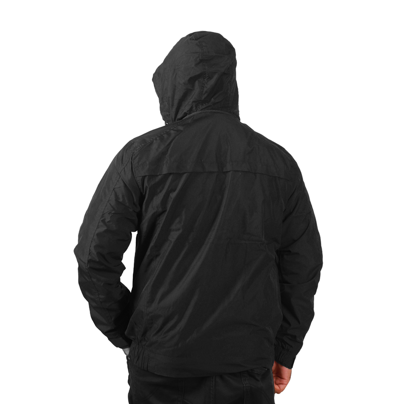 MEN JACKET WITH ADJUSTABLE HOOD