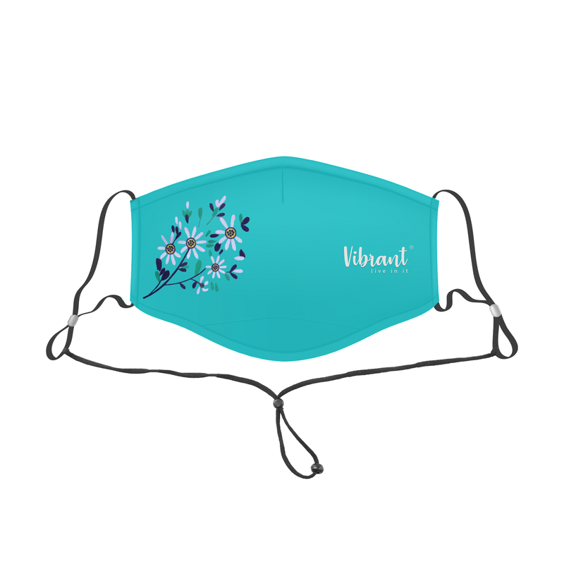 LADIES FACE MASK WITH ADJUSTABLE NECK STRAP
