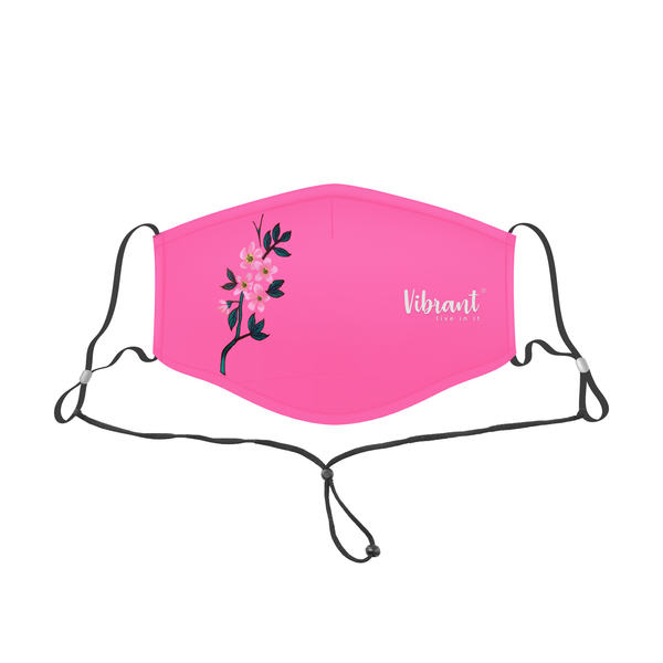 LADIES FACE MASK WITH ADJUSTABLE NECK STRAP
