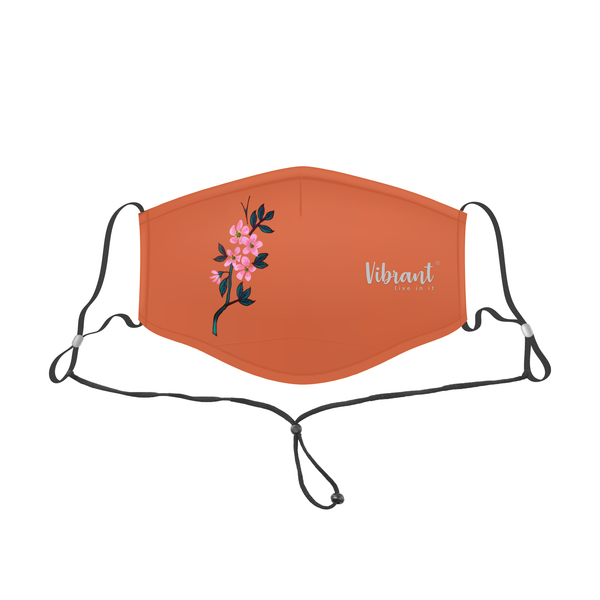 LADIES FACE MASK WITH ADJUSTABLE NECK STRAP