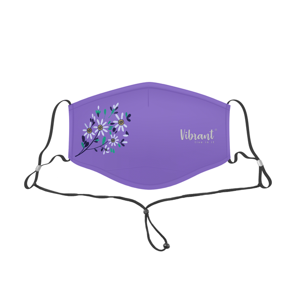 LADIES FACE MASK WITH ADJUSTABLE NECK STRAP