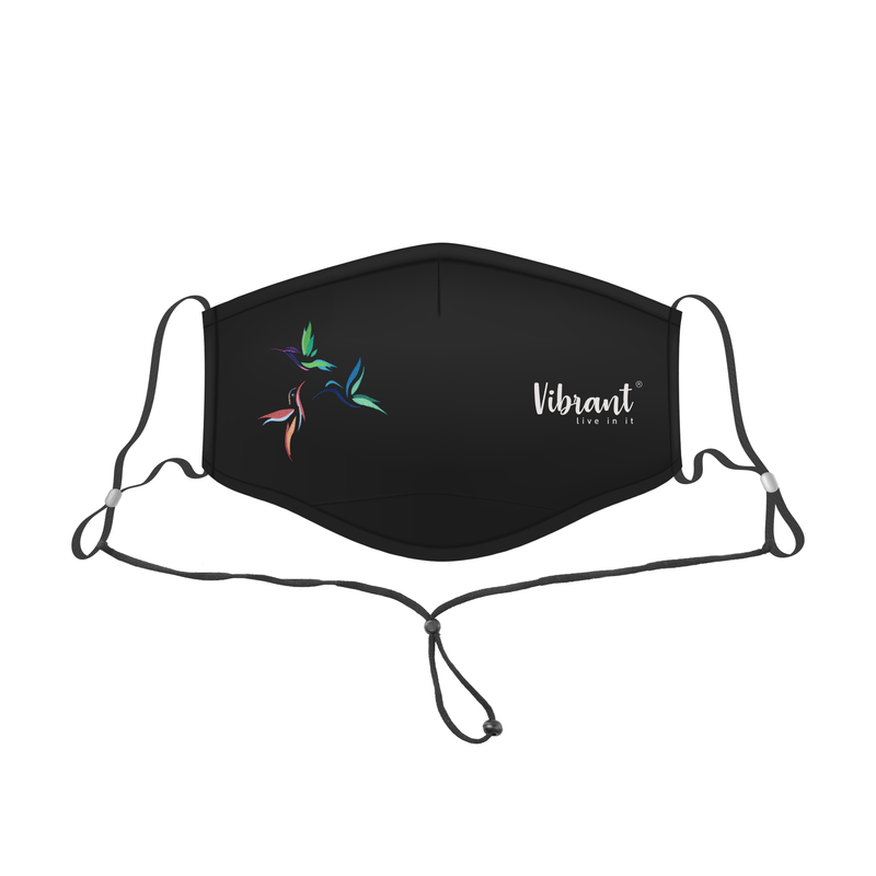 LADIES FACE MASK WITH ADJUSTABLE NECK STRAP
