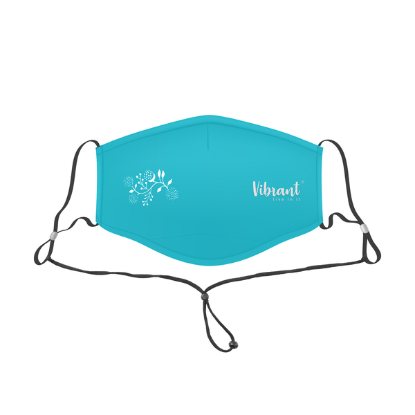 LADIES FACE MASK WITH ADJUSTABLE NECK STRAP