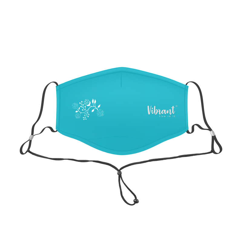 LADIES FACE MASK WITH ADJUSTABLE NECK STRAP