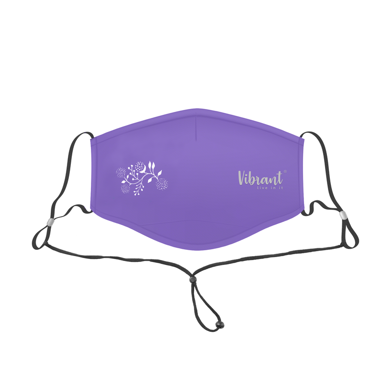 LADIES FACE MASK WITH ADJUSTABLE NECK STRAP