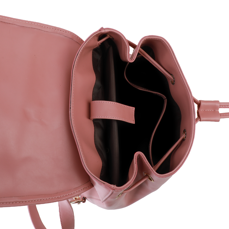 VIBRANT PINK BRAID MULTIFUNCTIONAL BACKPACK 11.5"