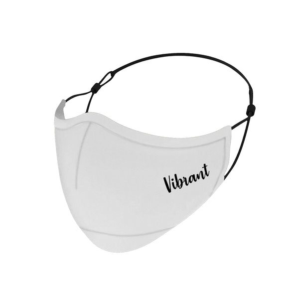 VIBRANT OFF WHITE FACE MASK WITH NECK STRAP