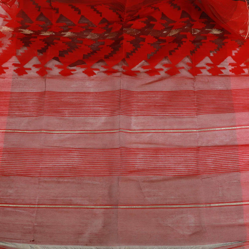Half Silk Original Dhakai Jamdani Saree